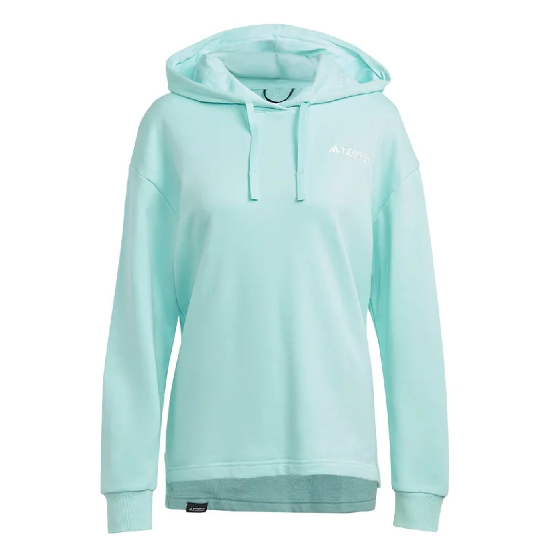 hoodie with colorful patchwork-adidas - Women's Terrex Logo Hoodie (IB2704)