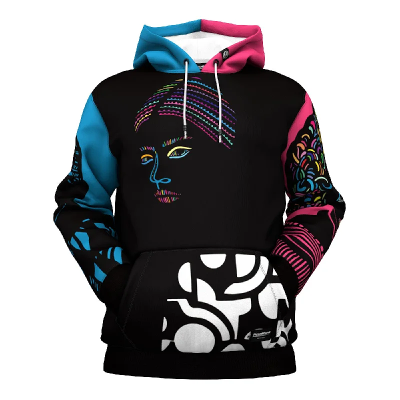 colorful hoodie-Portraits Hoodie