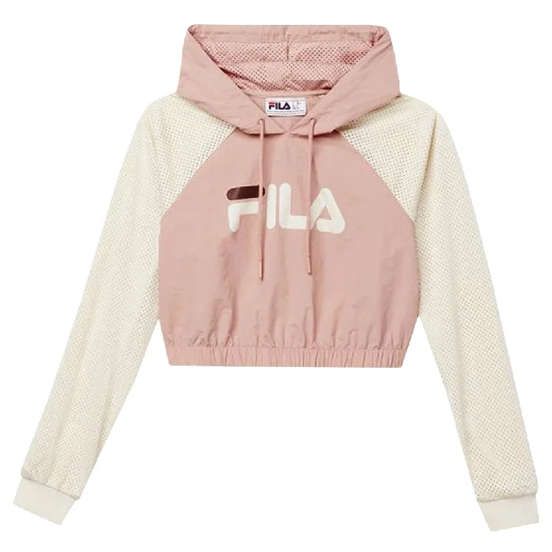 fleece-lined hoodie-FILA - Women's Isha Crop Hoodie (LW037715 685)