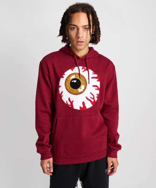 hoodie with tiger face-Mishka Jumbo Keep Watch Chenille Patched Hoodie - Brown