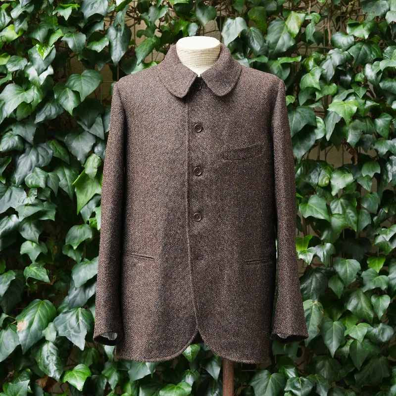 jacket for fall evenings -ALBERT SHETLAND TWEED HERRING-BONE