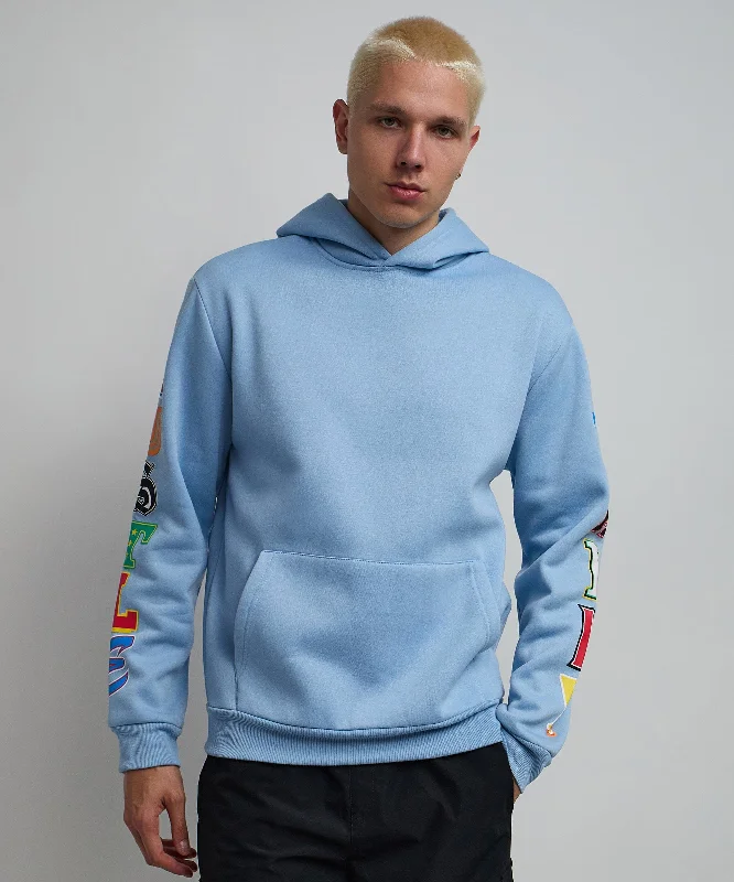 tie dye hoodie-Hustle Daily Hoodie - Light Blue