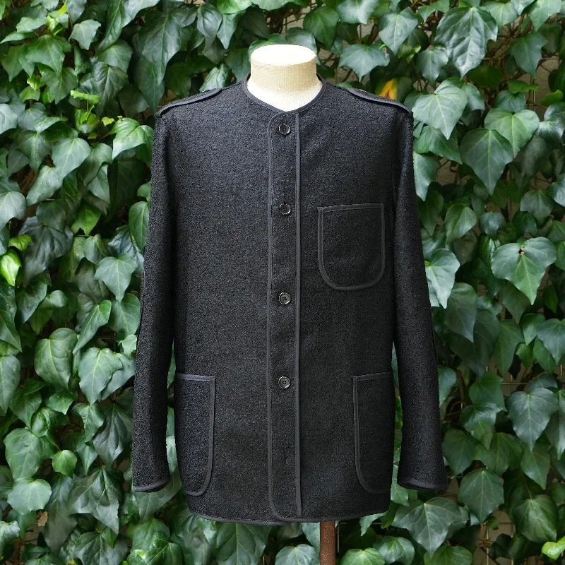 jacket for fall nights -BASQUE BOILED WOOL