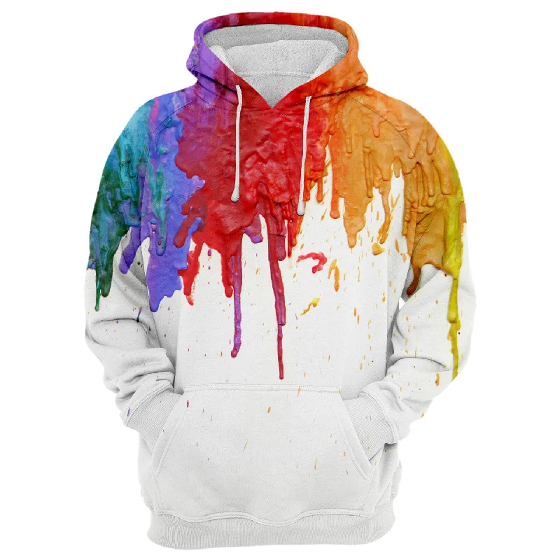 plus size hoodie-Lazy Colors Hoodie