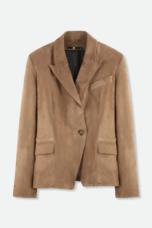 jacket for cool nights -THIERRY SUEDE BLAZER