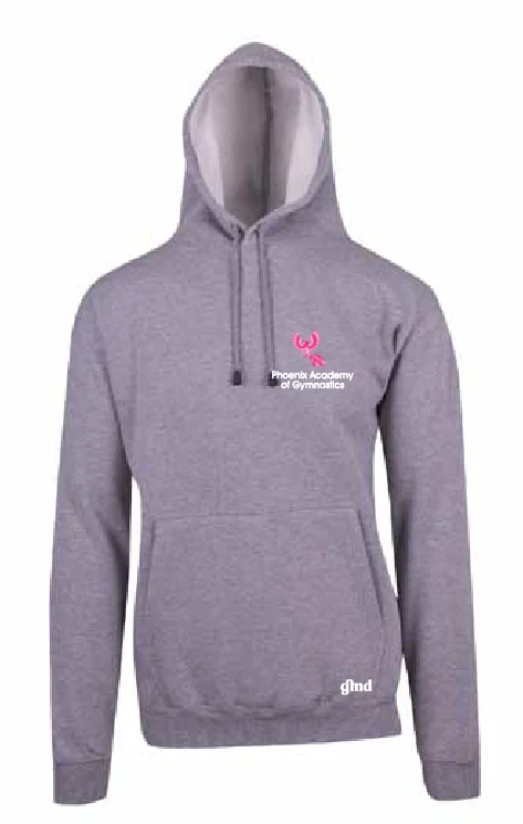 metallic print hoodie-Phoenix Academy of Gymnastics Grey Hoodie