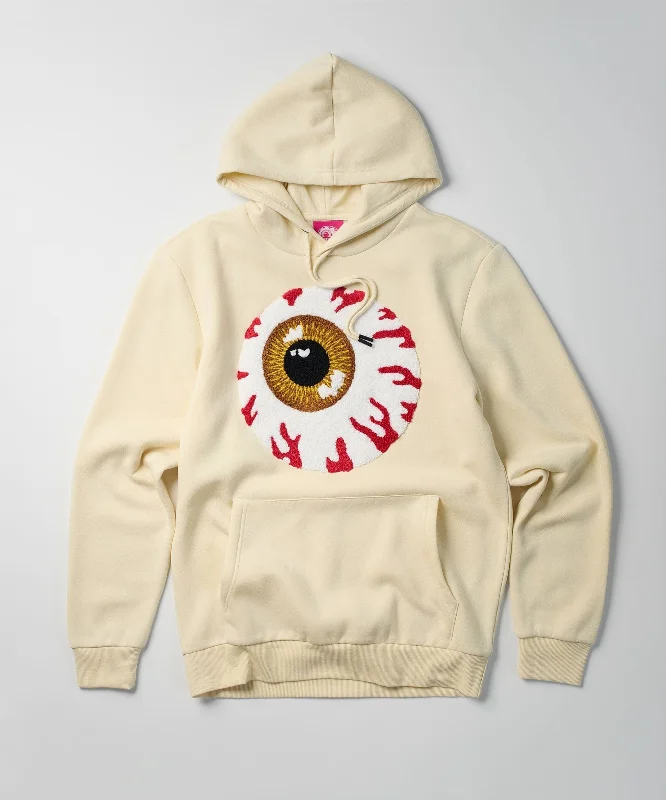 hoodie with angel halo print-Mishka Jumbo Keep Watch Chenille Patched Hoodie - Khaki