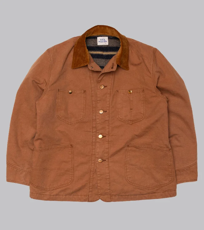 jacket for cool days -Bryceland's Chore Coat Duck Brown