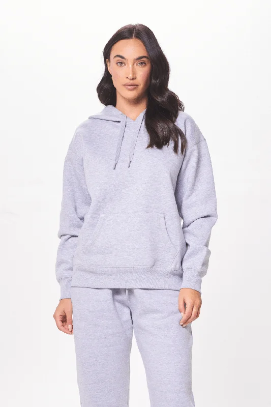 varsity style hoodie-Heather Grey Proweave Hoodie