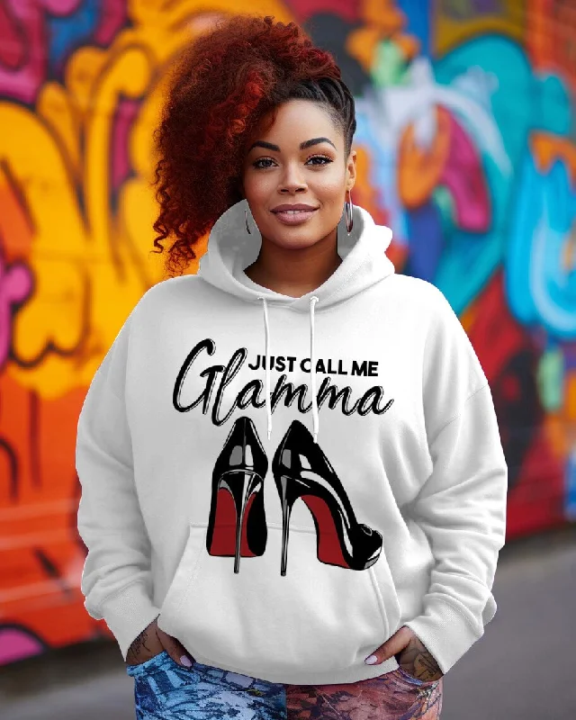 hoodie with Street Fighter design-Just Call Me Glamma Long-sleeved Hoodie