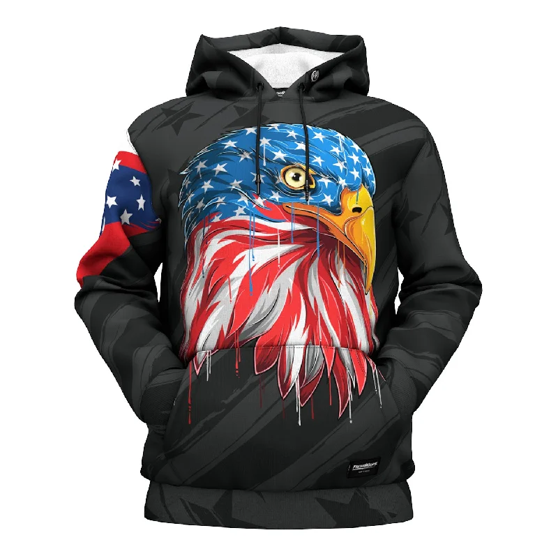 hoodie with anime cyberpunk-Bald Eagle Hoodie