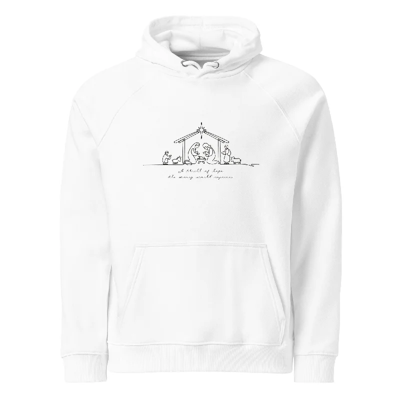 hipster hoodie-Hope Christmas Graphics Women Eco Raglan Hoodie