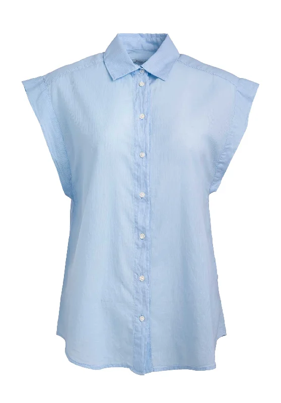 breathable indigo shirts -Blouse Cara Bbcb610 31-Sea