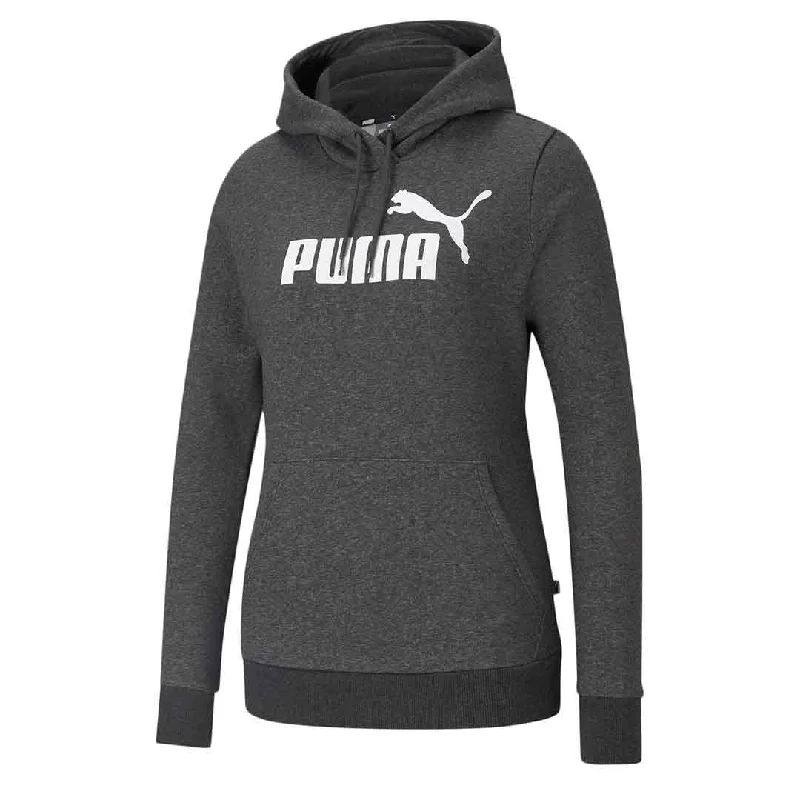 hoodie with samurai armor print-Puma - Women's Essentials Logo Hoodie (586788 07)