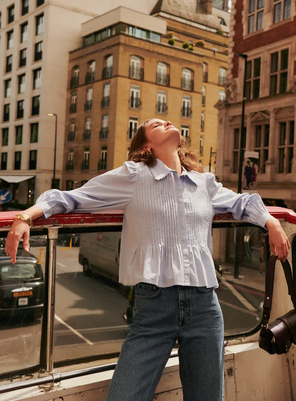 summer white blouses -Blouse Tosca Bleu