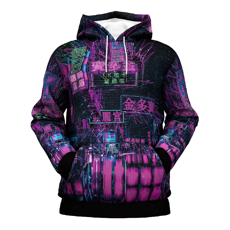 hoodie with retro cassette tapes-Night Mixer Hoodie