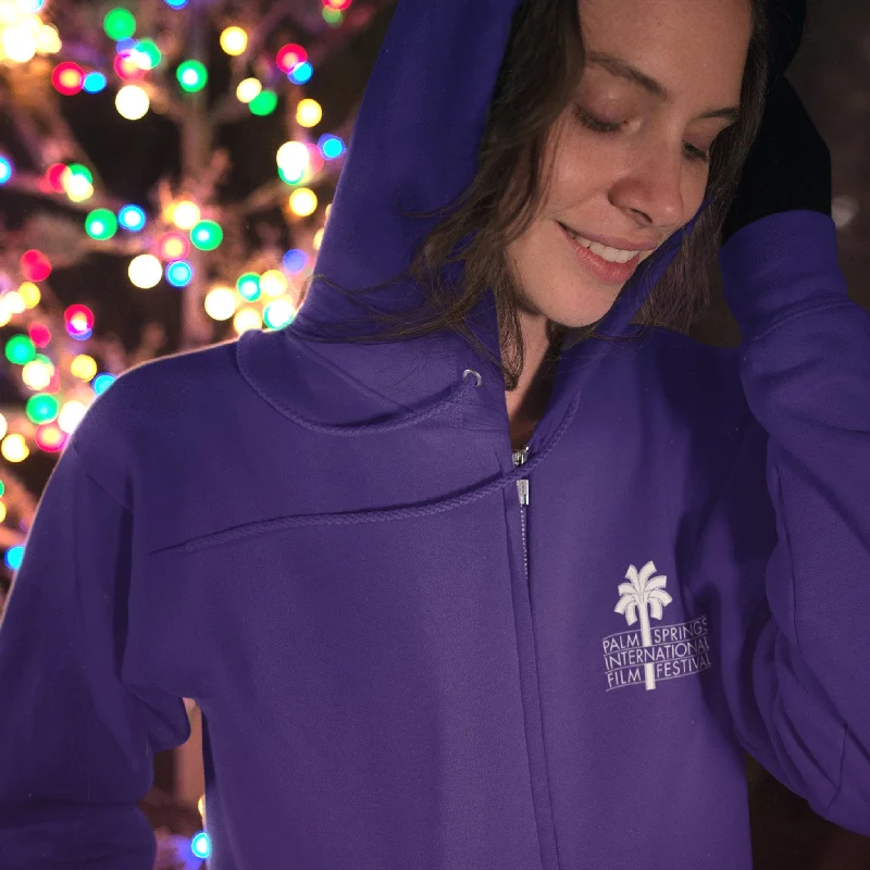 hybrid sports hoodie-Palm Springs International Film Festival Hoodie - Purple