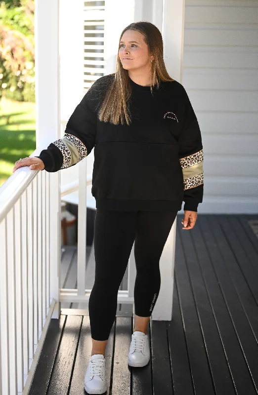 sweatshirts for cool -Josie Sweatshirt - Black