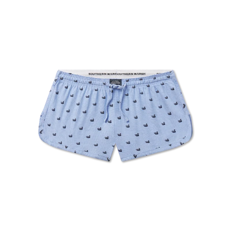 tailored white shorts -Chandler Oxford Lounge Short