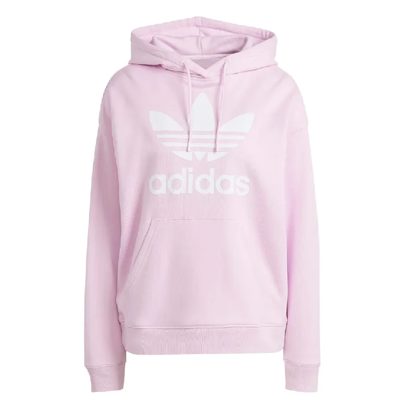 horror skull hoodie-adidas - Women's Adicolor Trefoil Hoodie (IK6472)