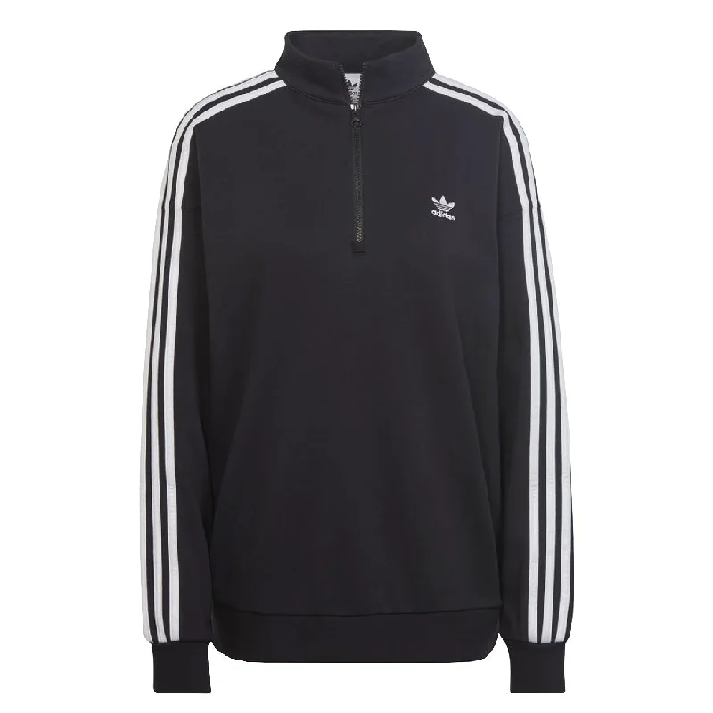 sweatshirts with zipper -adidas - Women's Adicolor Trefoil 1/4 Zip Sweatshirt (II6087)