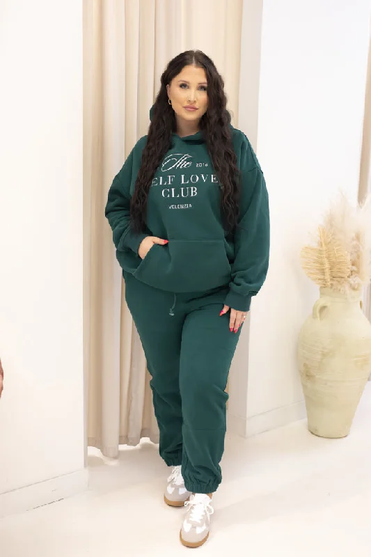 windproof hoodie-VELENZIA HOODIE & JOGGER SWEAT SET (HUNTER) | + CURVY