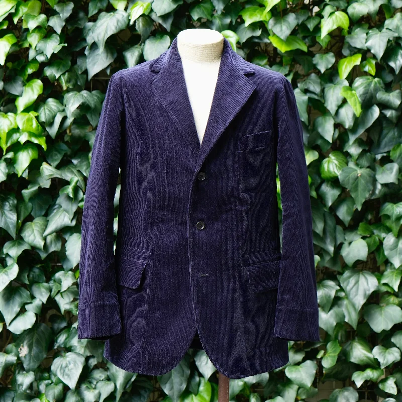 jacket for chilly nights -HOBEREAU ENGLISH CORDUROY NAVY