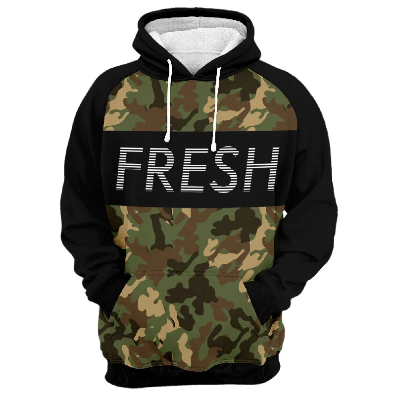 hoodie with dice and cards-Fresh X Camo Hoodie