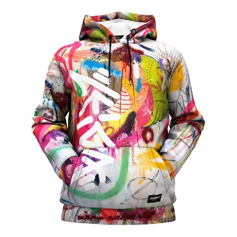 workout hoodie-Abstract Paint Hoodie