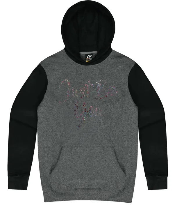 baseball hoodie-Pink Just Be You Sequin Hoodie