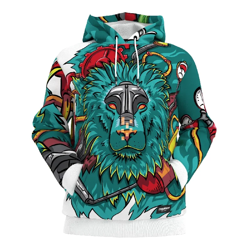 deep pocket hoodie-Bionic Lion Hoodie