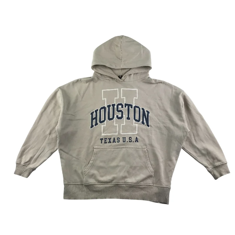 modern minimalist hoodie-F&F hoodie women's XS beige college style Houston hoodie sport