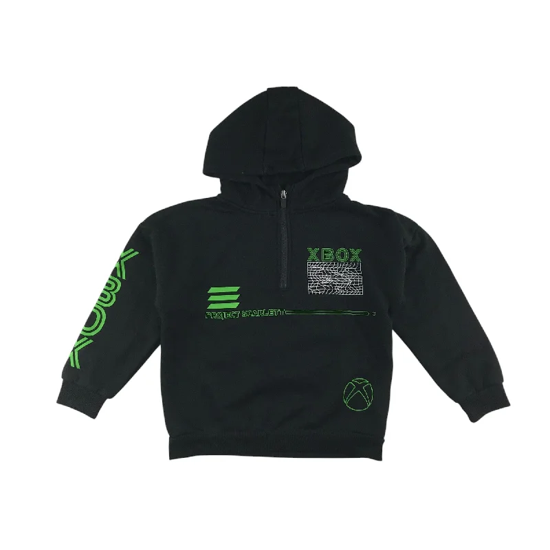 team spirit hoodie-Primark hoodie 6-7 years black XBox quarter zipper