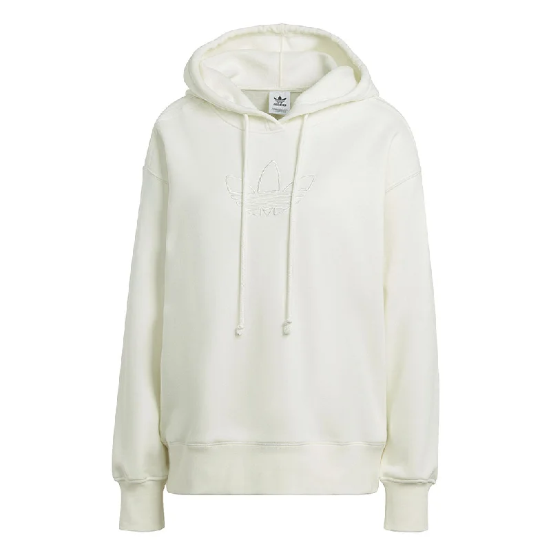 tech sports hoodie-adidas - Women's Trefoil Embroidery Hoodie (HM1636)