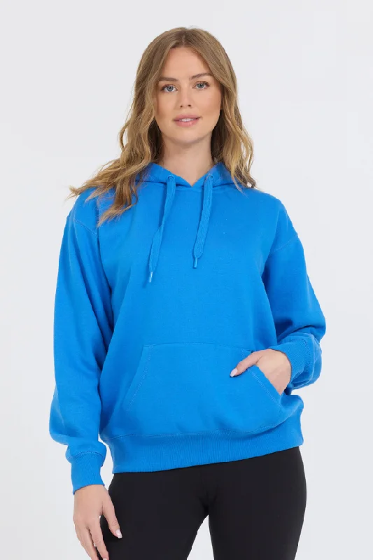 renaissance print hoodie-Azure Blue Proweave Hoodie