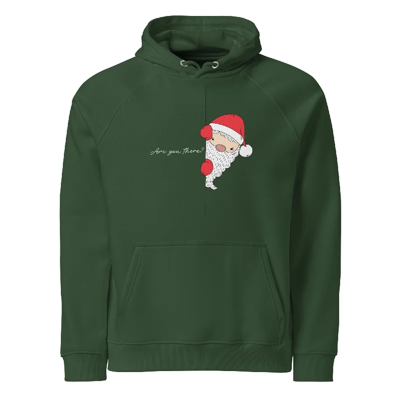 polo hoodie-Santa's Surprise White Christmas Graphics Women Eco Raglan Hoodie