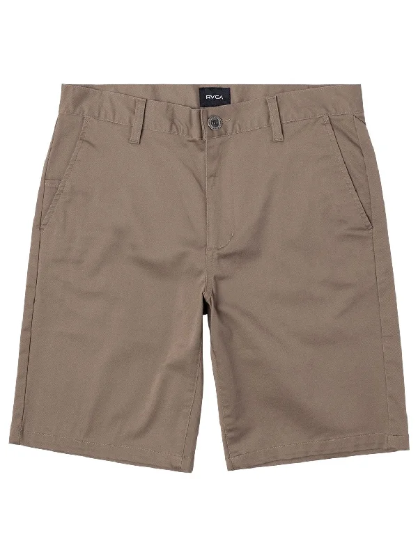 soft-touch purple shorts -RVCA Boys Weekday Stretch 18" Walkshort