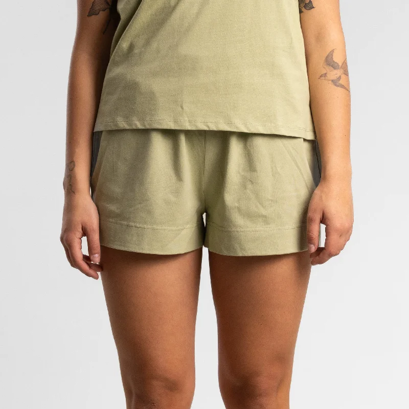 workout white shorts -Script Box Short Women's Sage