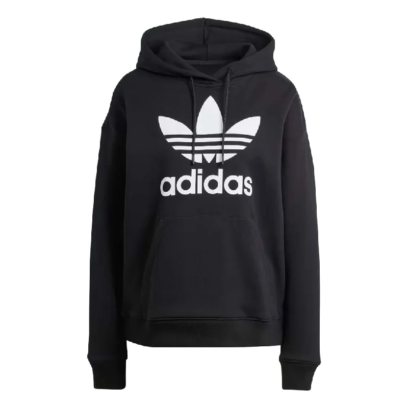 money print hoodie-adidas - Women's Adicolor Trefoil Hoodie (IK4058)