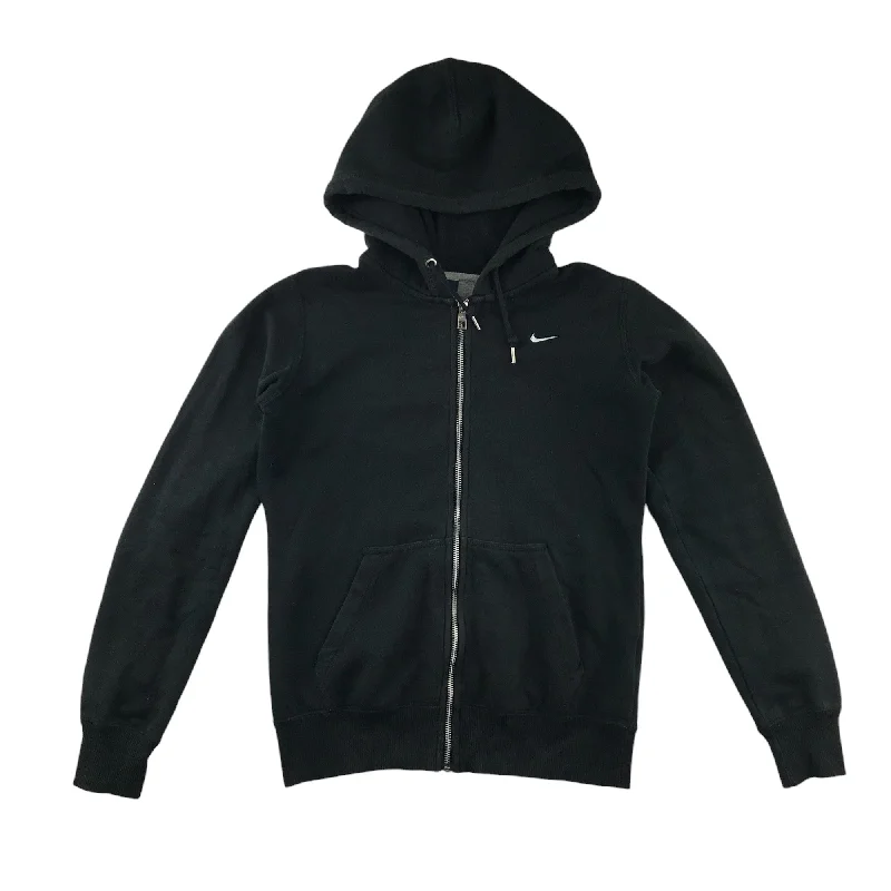 travel-friendly hoodie-Nike hoodie women size S black full zipper hooded sweater