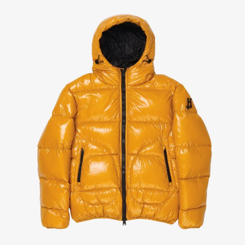 jacket for autumn weather -Logo Patch Padded Down Jacket