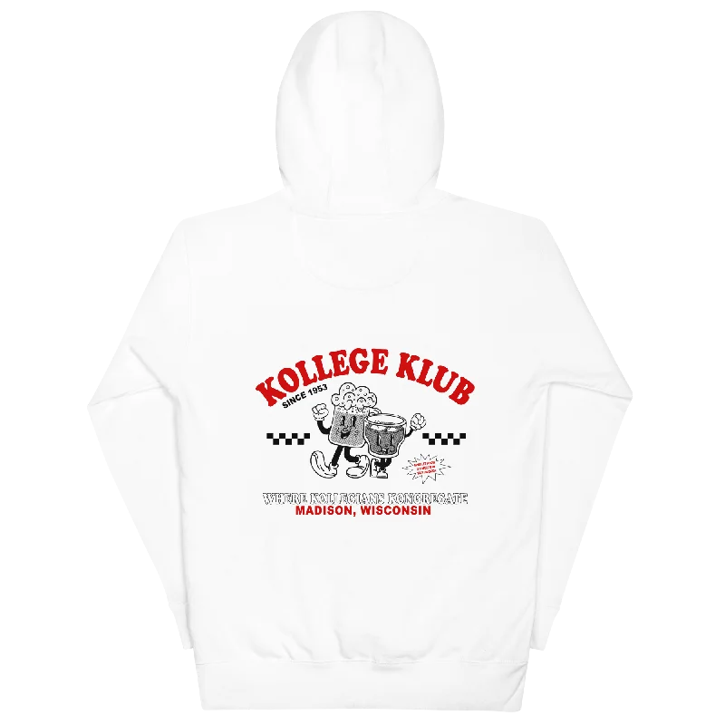 hoodie with puffed sleeves-Retro Kollege Klub Hoodie