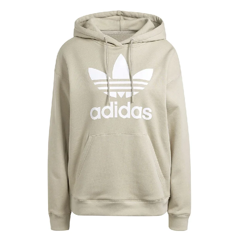 quilted hoodie-adidas - Women's Adicolor Trefoil Hoodie (IK6471)