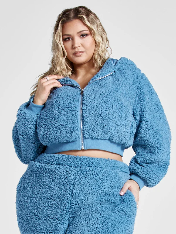 ultra-soft hoodie-A Laidback Vibe Teddy Hoodie - Patrick Starrr x FTF