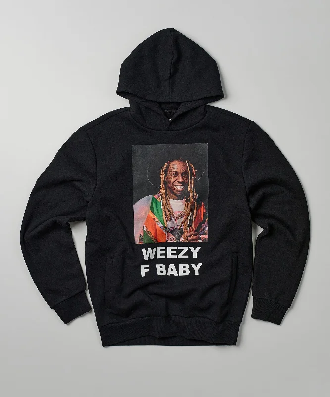 kpop hoodie-Lil Wayne Weezy F Baby Hoodie - Black