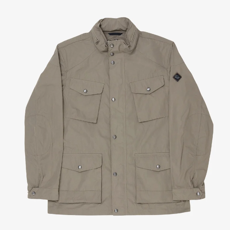 jacket for chilly evenings -Water Resistant Cargo Jacket