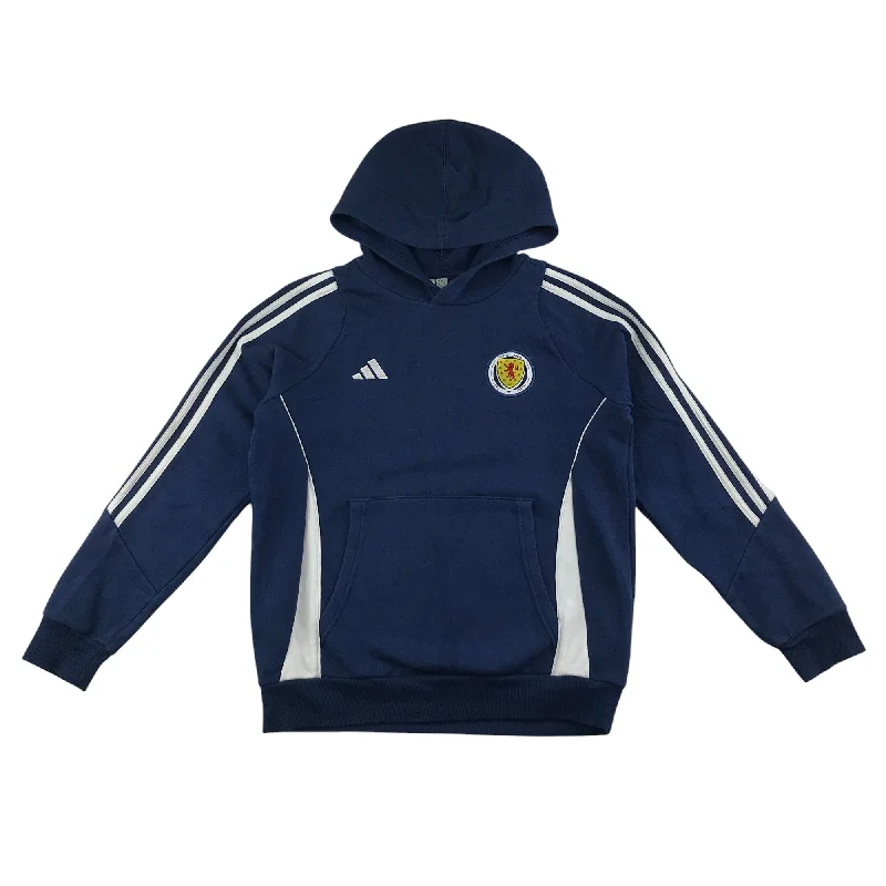 travel essential hoodie-Adidas hoodie 13-14 years navy Scotland national football team