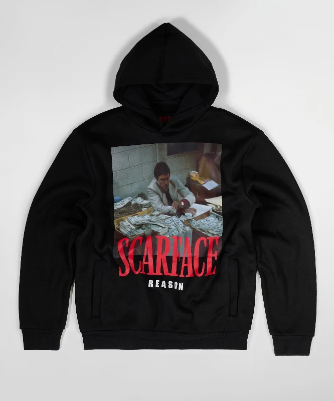 hoodie with dragon ball theme-Scarface Money Hoodie - Black