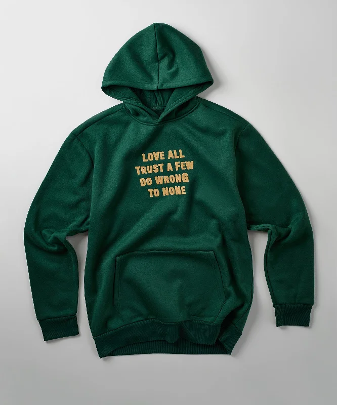 3D print hoodie-Love All Hoodie - Olive Green