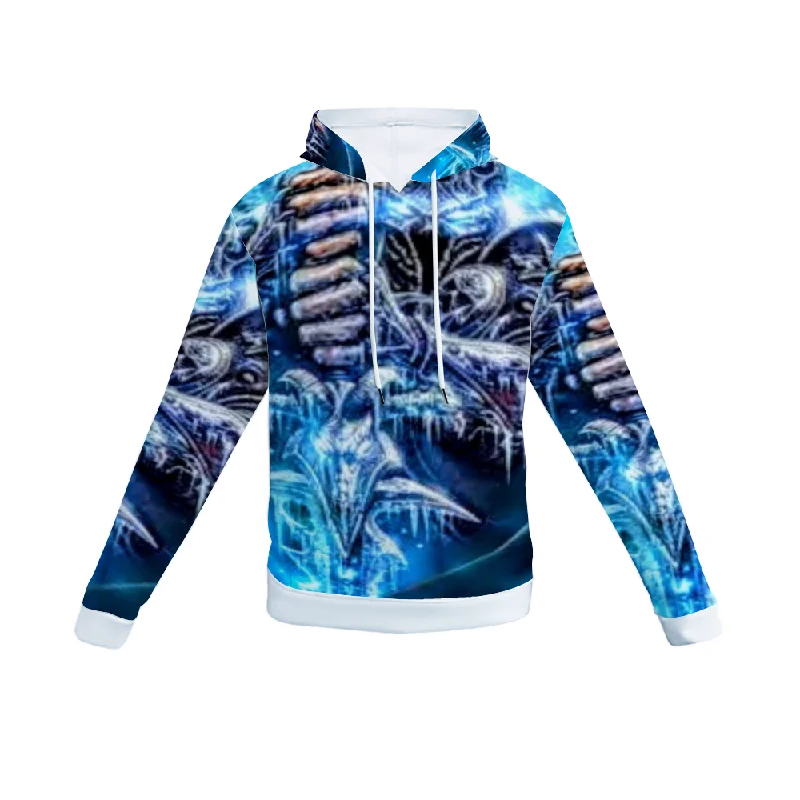 eco-friendly hoodie-Customizable Unisex All Over Print Plush Hoodies with Pockets